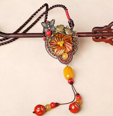 琉璃吊墜毛衣鏈時(shí)尚復(fù)古項(xiàng)鏈?zhǔn)罪? / data-D5ST=