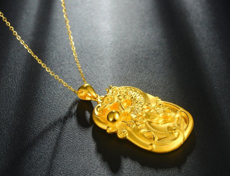 龍馬精神黃金牌吊墜