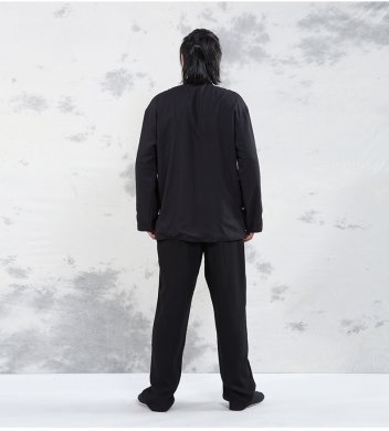 晨練服套裝匠心啟航閱讀太極服春兩面穿中山裝