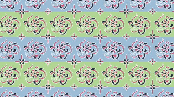 中國傳統(tǒng)唐代服飾條紋花紋圖案，矢量素材