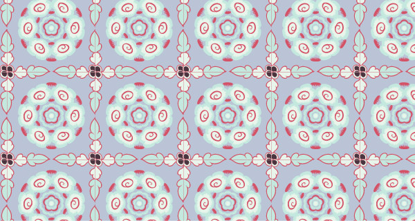 中國(guó)傳統(tǒng)唐代服飾寶相花紋圖案十，矢量素材