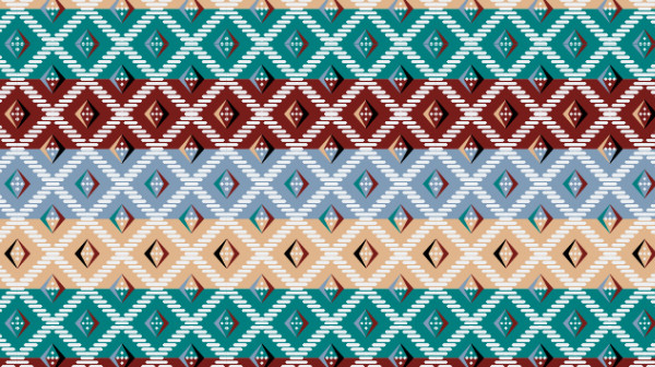 中國傳統(tǒng)唐代服飾幾何條紋圖案一，矢量素材