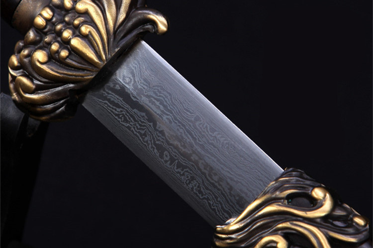 正宗寶劍銅裝乾隆佩劍，花紋鋼君子寶劍