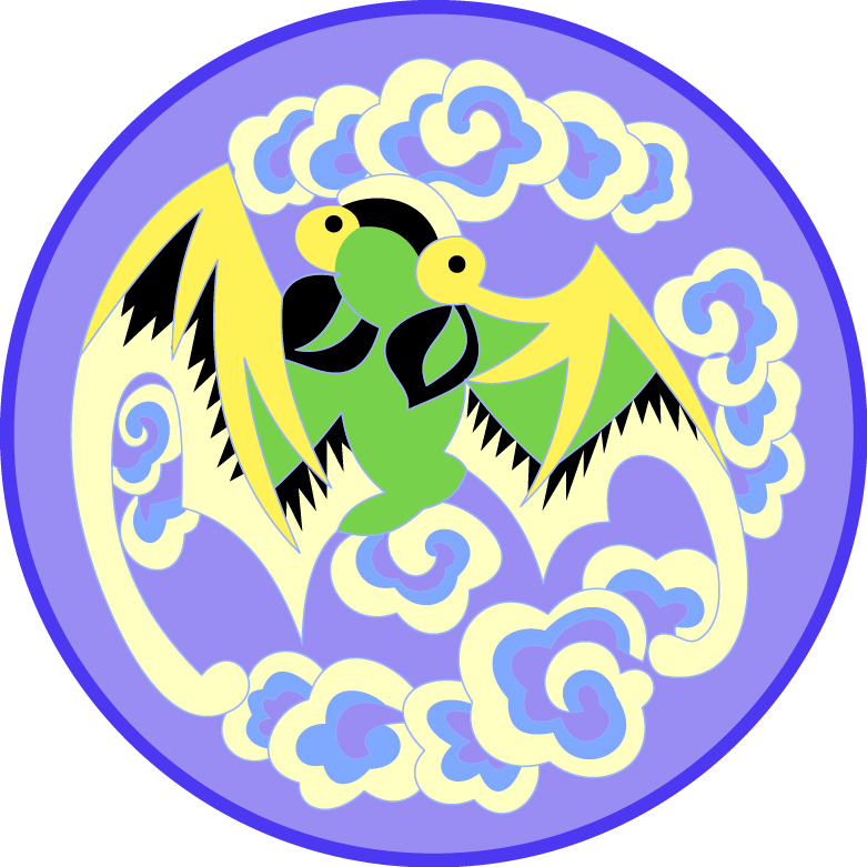 中國傳統(tǒng)刺繡蝙蝠圓形圖案，矢量素材