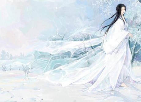 白衣女子，傾城傾國(guó)