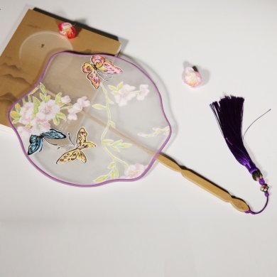 文藝古風(fēng)團(tuán)扇，古典素雅匠心啟航閱讀扇子