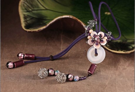 簡(jiǎn)約平安扣吊墜復(fù)古毛衣鏈項(xiàng)鏈?zhǔn)罪? / data-Qg06=