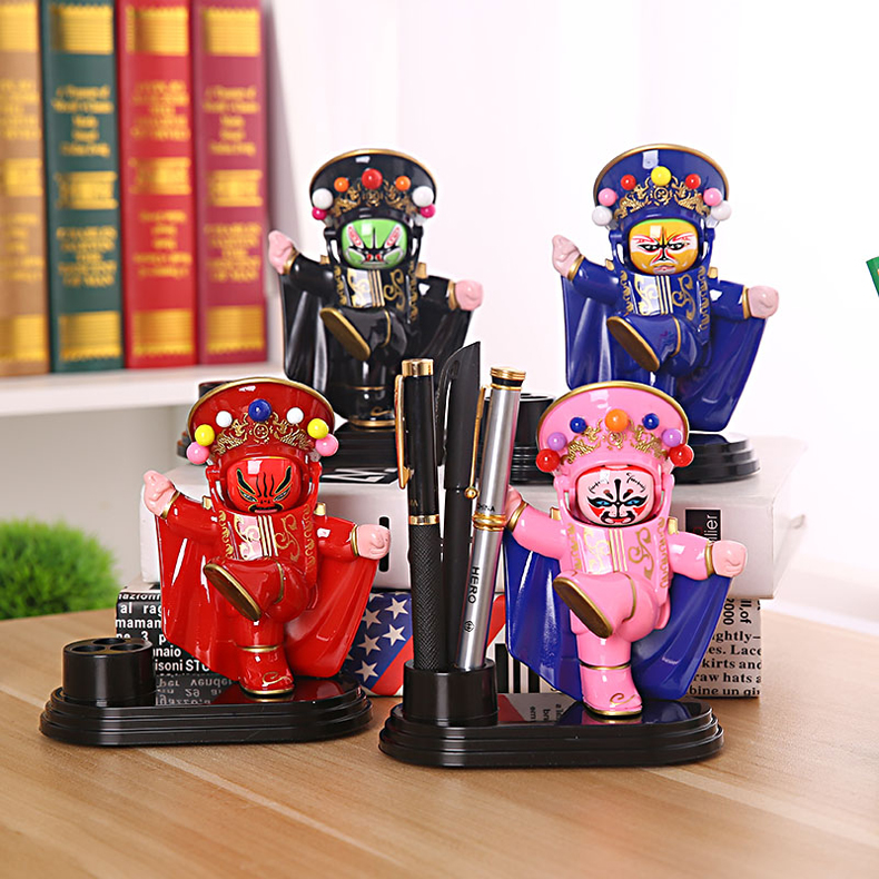 匠心啟航閱讀川劇臉譜變臉娃娃創(chuàng)意筆筒