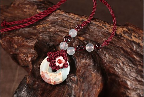 平安扣吊墜鎖骨鏈項鏈首飾