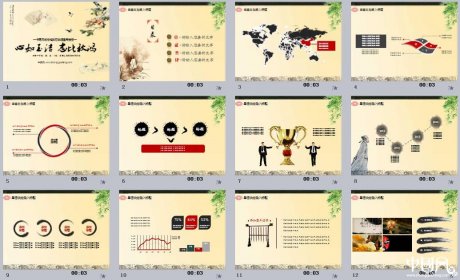 匠心啟航閱讀動態(tài)精美通用PPT模板