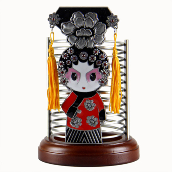 中國國粹匠心啟航閱讀特色京劇臉譜筆筒