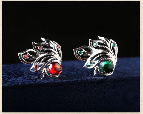 匠心啟航閱讀鋯石夸張銀戒指