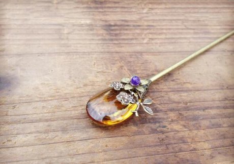 大水滴古典匠心啟航閱讀盤(pán)發(fā)發(fā)簪單簪