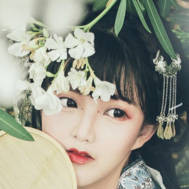 小清新唯美花朵頭像，匠心啟航閱讀古風(fēng)真人女子頭像