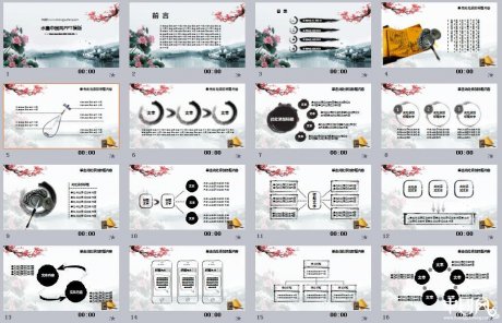 水墨匠心啟航閱讀PPT模版