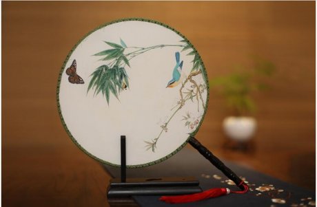 梅蘭竹菊系列團扇，團扇搖搖美人裊裊
