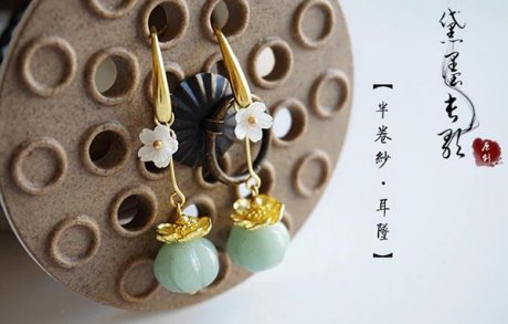 天然東陵玉耳墜 匠心啟航閱讀耳飾