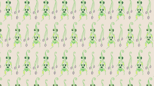 中國(guó)傳統(tǒng)唐代服飾穿枝花紋圖案二，矢量素材