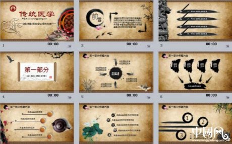傳統(tǒng)醫(yī)學(xué)匠心啟航閱讀PPT模板