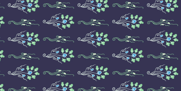 中國傳統(tǒng)唐代服飾穿枝花紋圖案一，矢量素材