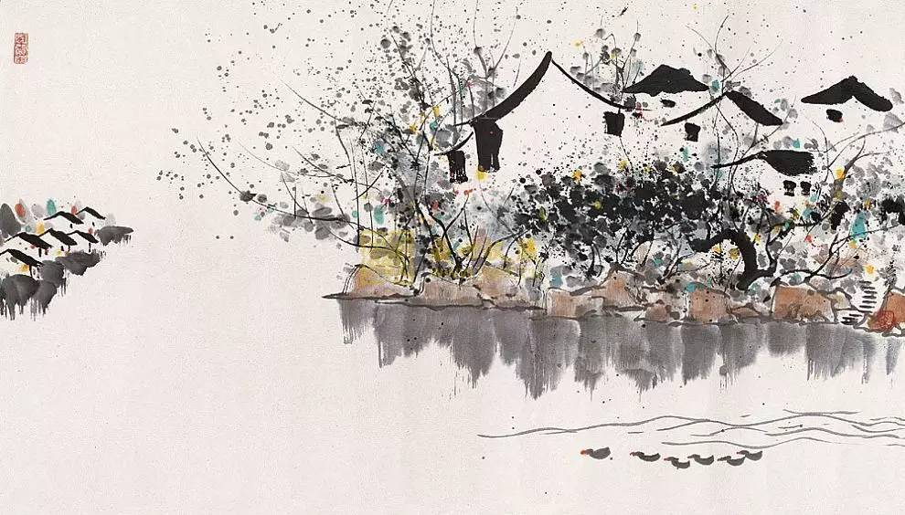 吳冠中的水墨國畫集合，中國藝術(shù)最顯眼的景觀