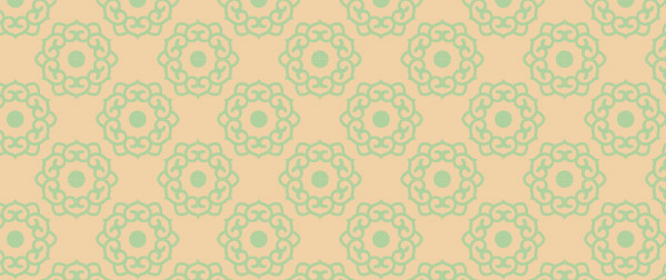 中國傳統(tǒng)唐代服飾團(tuán)窠紋圖案，矢量素材