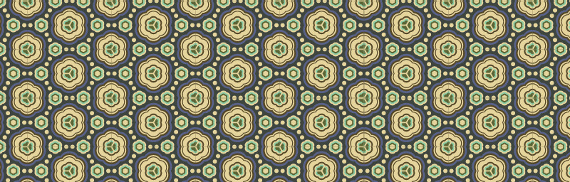 中國(guó)傳統(tǒng)明代服飾簡(jiǎn)約圓花圖案，矢量素材