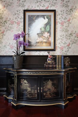 新中式風格會舍的裝修圖