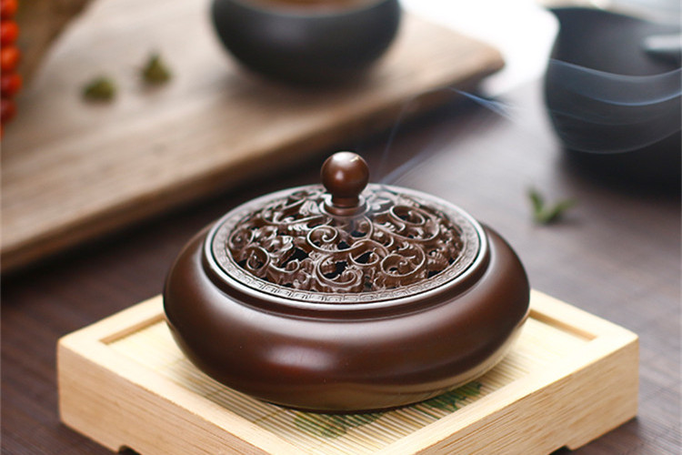 古韻純銅生活家居檀香爐，沉香熏香爐盤香爐。