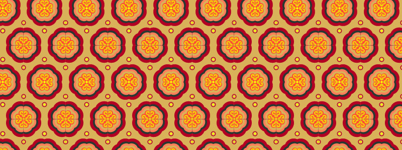 中國傳統(tǒng)明代服飾八瓣花圖案，矢量素材