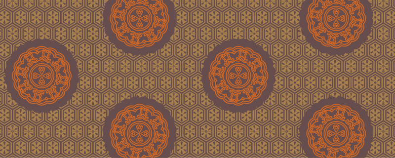 中國傳統(tǒng)明代服飾復古圓花圖案，矢量素材