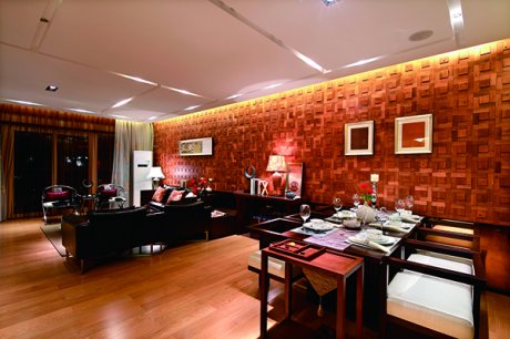 金沙西園，新中式會舍裝修設(shè)計(jì)